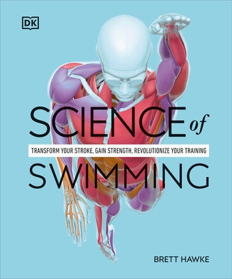 Paperback book titled "Science of Swimming" by DK Publishing, featuring a cover with swimming-related imagery and vibrant colors.