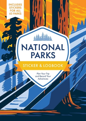 Paperback National Parks sticker and logbook by Chartwell Books with colorful park stickers and space to plan and record adventures.