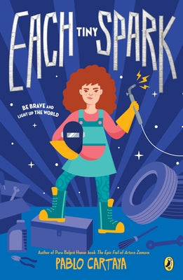 Paperback book titled "Each Tiny Spark" by Puffin Books, featuring a colorful cover illustration.