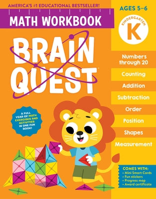 Brain Quest Math Workbook: Kindergarten Paperback Workman Kids