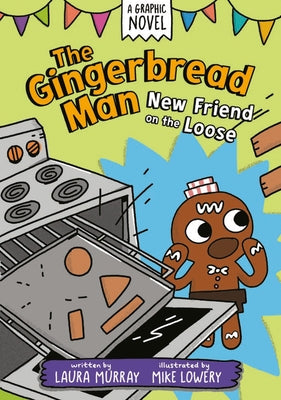 Paperback of The Gingerbread Man graphic novel by G.P. Putnam's Sons, featuring colorful illustrated cover with gingerbread man character.