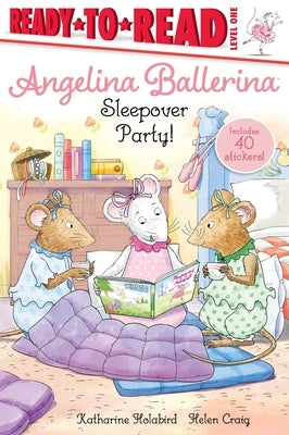 Paperback of Sleepover Party! Ready-To-Read Level 1 by Simon Spotlight, featuring colorful cover art with playful illustrations.