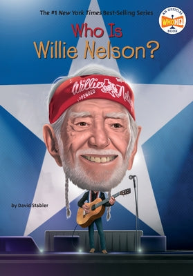 Paperback book titled "Who Is Willie Nelson?" by Penguin Young Readers Group, featuring Willie Nelson's portrait on the cover.
