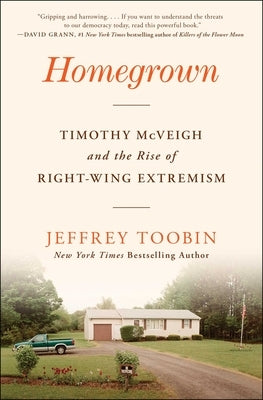 Paperback book titled "Homegrown: Timothy McVeigh and the Rise of Right-Wing Extremism" with cover design by Simon & Schuster.