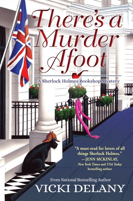 Mass market paperback of "There's a Murder Afoot," a Sherlock Holmes Bookshop Mystery by Crooked Lane Books, showing the book cover.