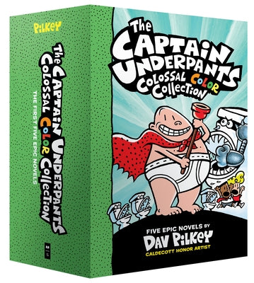The Captain Underpants Colossal Color Collection (Captain Underpants #1-5 Boxed Set) Boxed Set Scholastic Inc.