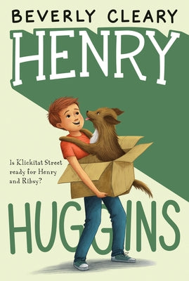 Paperback copy of Henry Huggins by HarperCollins featuring the book cover with colorful illustrated artwork.