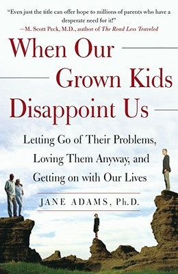 Paperback book titled "When Our Grown Kids Disappoint Us" by Free Press, showing the front cover with a calming design.