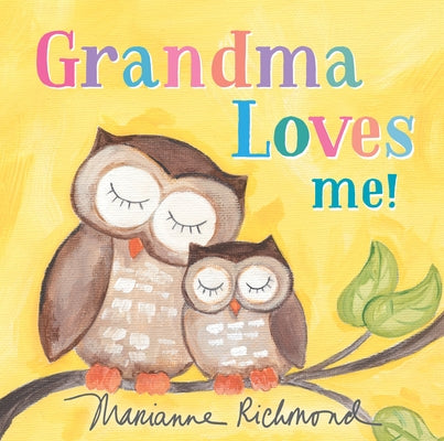"Cover of Grandma Loves Me! board book by Sourcebooks Jabberwocky featuring colorful illustrations for children."