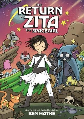 Paperback of "The Return of Zita the Spacegirl" by First Second showing the book cover with colorful space-themed illustrations.