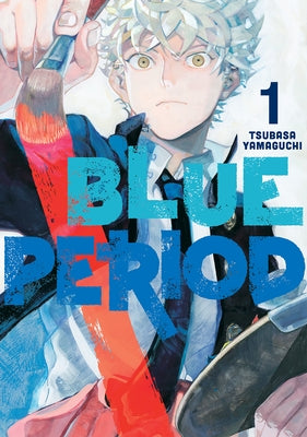 Blue Period 1 paperback manga by Kodansha Comics featuring cover art of a young artist contemplating artwork.