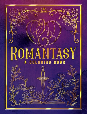 Romantasy coloring book by Dover Publications, paperback edition featuring romantic-themed illustrations for coloring.