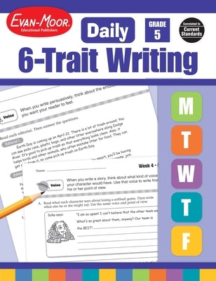 Daily 6-Trait Writing, Grade 5 Teacher Edition Paperback Evan-Moor Educational Publishers