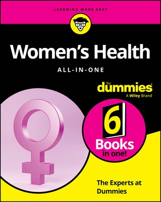 Paperback women's health guide titled "All-In-One for Dummies" by For Dummies featuring colorful cover design.