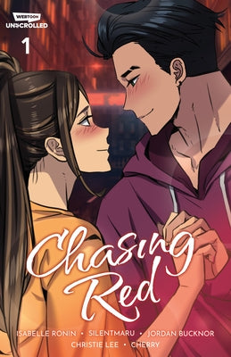 Webtoon Unscrolled Chasing Red, Vol. 1 paperback comic book with colorful cover artwork featuring dynamic characters.