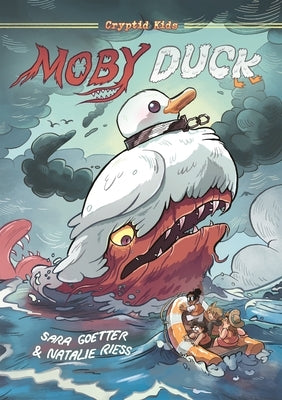 Paperback of Cryptid Kids: Moby Duck graphic novel by First Second, featuring colorful cover art with cartoon characters.
