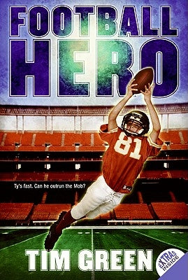 Paperback Football Hero book by HarperCollins featuring a colorful cover with football-themed illustrations.