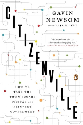 Paperback book titled "Citizenville: How to Take the Town Square Digital and Reinvent Government" by Penguin Books, front cover visible.