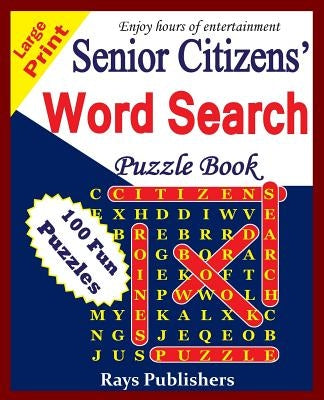 Senior Citizens' word search puzzle book by Rays Publishers