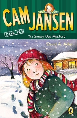 Paperback of CAM Jansen: The Snowy Day Mystery #24 by Puffin Books featuring a colorful cover with illustrations of Cam Jansen and a snowy scene.