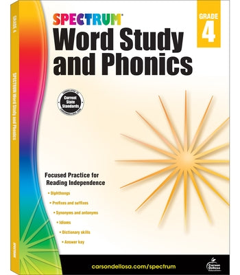 Spectrum Word Study and Phonics, Grade 4: Volume 83 Paperback Spectrum