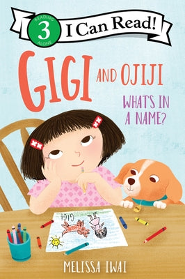 Paperback of Gigi and Ojiji: What's in a Name? by HarperCollins, featuring colorful book cover with illustrations of a girl and her grandmother.