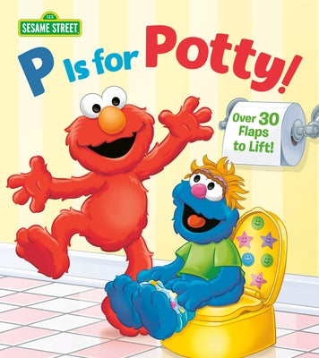 Colorful "P Is for Potty!" board book by Random House Books for Young Readers with illustrated pages for young children.