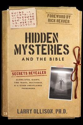 Paperback book titled "Hidden Mysteries and the Bible" by Harrison House, featuring cover with mysterious symbols and cosmic imagery.
