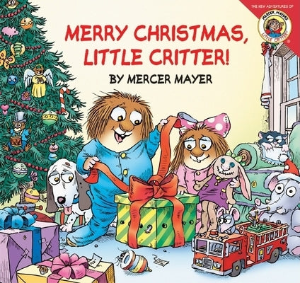 Paperback of Little Critter: Merry Christmas holiday lift-the-flap book by HarperCollins, featuring colorful Christmas-themed illustrations for kids.