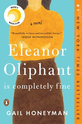Paperback of Eleanor Oliphant Is Completely Fine by Penguin Books, featuring the book cover with title and author details.