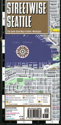 Streetwise Seattle Map: Laminated City Center Street Map of Seattle, Washington Folded Michelin Travel Publications