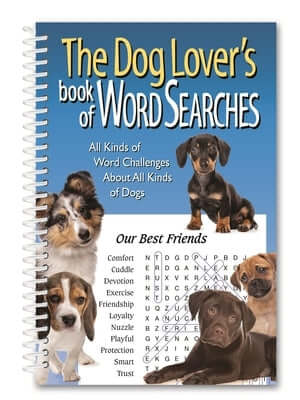 The Dog Lover's Book of Word Searches Spiral Product Concept Mfg. Inc.