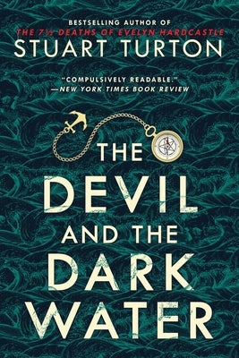 Paperback of The Devil and the Dark Water by Sourcebooks Landmark, featuring the book cover with dark and mysterious artwork.