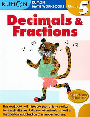Kumon Grade 5 Decimals & Fractions Paperback Kumon Publishing North America