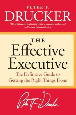 Paperback of The Effective Executive book by Harper Business, featuring a clean cover design and professional layout.