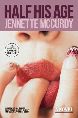 Paperback of "Half His Age" by Random House Large Print Publishing, featuring the book cover with title and author details.