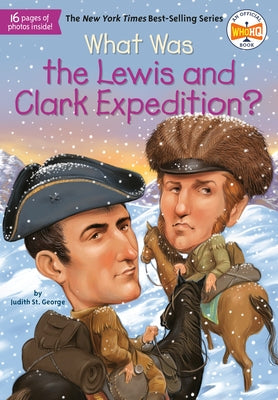 Paperback book titled "What Was the Lewis and Clark Expedition?" from Penguin Workshop, featuring a cover with historical illustrations.
