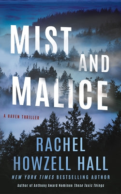 Paperback of Mist and Malice by Thomas & Mercer showing the book cover with dark, mysterious artwork and title text.