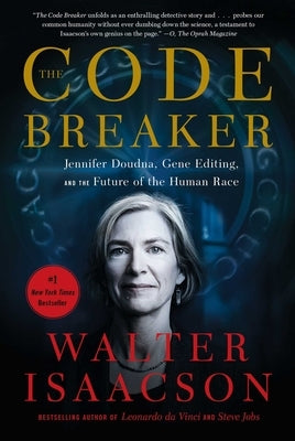 Paperback book titled "The Code Breaker" by Jennifer Doudna on gene editing and the future of humanity, with a clean cover design.