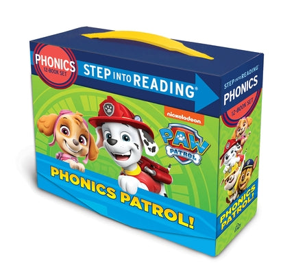 Boxed set of Phonics Patrol! Paw Patrol Step Into Reading books by Random House Books for Young Readers, showing colorful book covers.