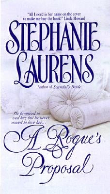 Mass market paperback of "A Rogue's Proposal" by Avon Books featuring romantic novel cover art with a couple in an embrace.