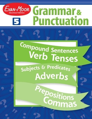 Paperback Grade 5 Grammar & Punctuation Teacher Resource by Evan-Moor Educational Publishers, featuring instructional content and exercises.