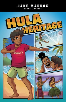Paperback of Hula Heritage by Stone Arch Books, featuring colorful Hawaiian cultural illustrations on the cover.