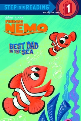 Paperback "Best Dad in the Sea" book by Random House Disney featuring Finding Nemo characters, with colorful cover art.