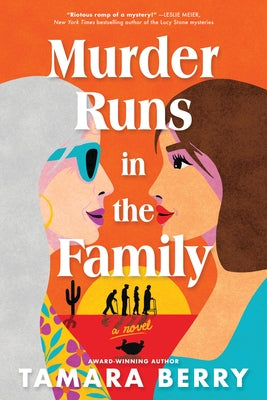 Paperback of Murder Runs in the Family by Poisoned Pen Press, featuring a dark, mysterious cover with book title and author details.