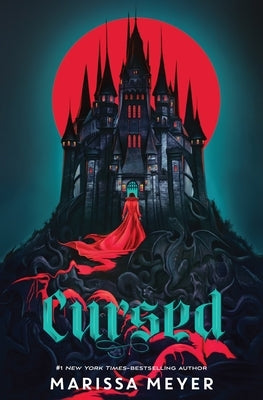Paperback of "Cursed" by Square Fish, featuring dark-themed cover art, with the book's title and author visible.