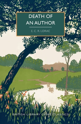 Paperback of "Death of an Author" by Poisoned Pen Press showing the book cover with title and author details.