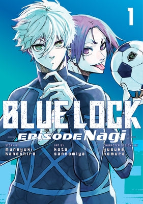 Blue Lock: Episode Nagi 1 paperback comic book by Kodansha Comics, featuring cover art with Nagi character and blue-themed design.