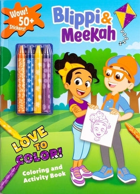 Blippi: Blippi and Meekah Love to Color! Paperback Studio Fun International