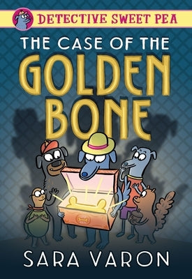 Paperback of Detective Sweet Pea: The Case of the Golden Bone by First Second, featuring colorful cover art with a detective and a golden bone.